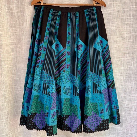 Vintage Original Alpen Trachten Floral Traditional Skirt Size 46 (Large) - Picture 3 of 10